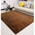 floor home  rugs plain shaggy rabbit fur carpet for living room